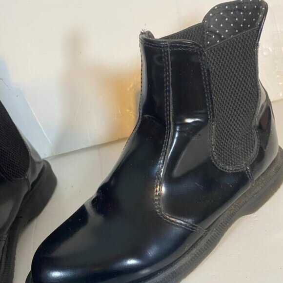 Dr. Martens AirWair Black Patent Leather Women’s Chelsea Boots Size 6 - Picture 11 of 13